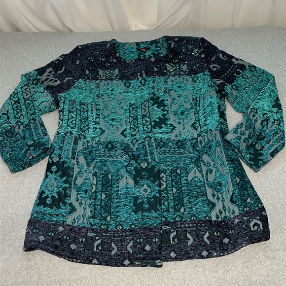Susan Graver Artisan Jacket Size 14 Boho Carpet Mature Grunge Festival Artsy - Picture 5 of 13